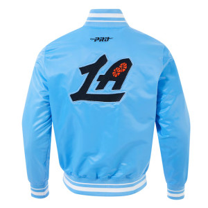 LA Clippers 2024/25 City Edition Chenille Blue Satin Jacket