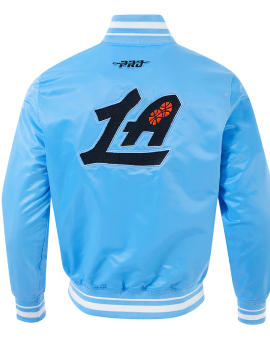 LA Clippers 2024/25 City Edition Chenille Blue Satin Jacket