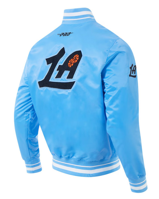 LA Clippers 2024/25 City Edition Chenille Blue Satin Jacket
