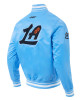 LA Clippers 2024/25 City Edition Chenille Blue Satin Jacket