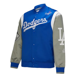 LA Dodgers Cooperstown Team Origins Satin Jacket