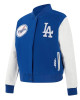 LA Dodgers Game Day Classics Royal Varsity Wool/Leather Jacket