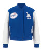 LA Dodgers Game Day Classics Royal Varsity Wool/Leather Jacket