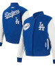 LA Dodgers Game Day Classics Royal Varsity Wool/Leather Jacket