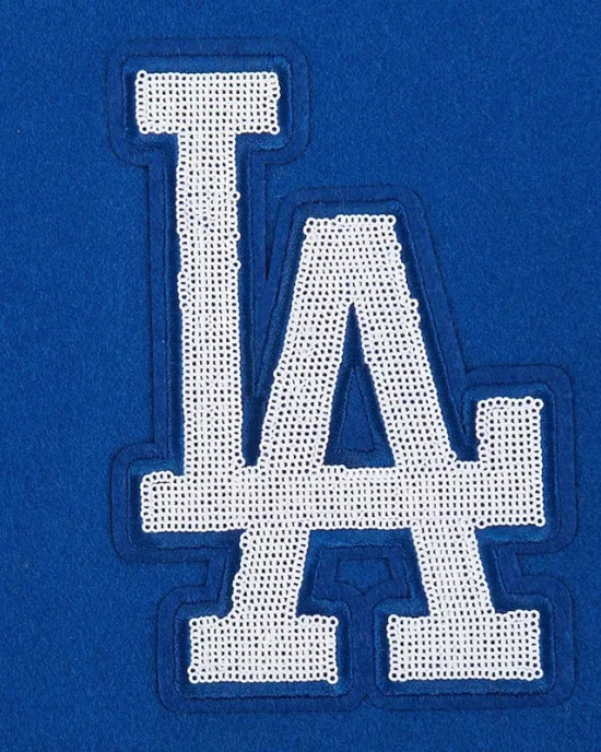 LA Dodgers Game Day Classics Royal Varsity Wool/Leather Jacket
