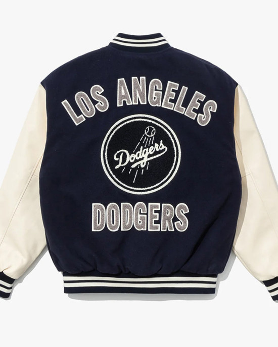 LA Dodgers Navy Varsity Baseball Jacket LA Dodgers Navy Varsity Baseball Jacket