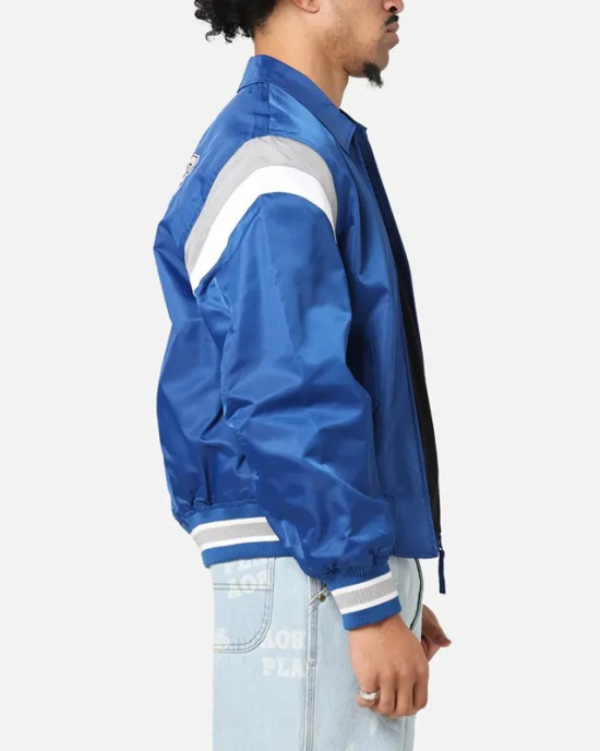 LA Dodgers Retro Stadium Blue Satin Jacket