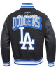 LA Dodgers Team Badge Classic Rib Varsity Jacket