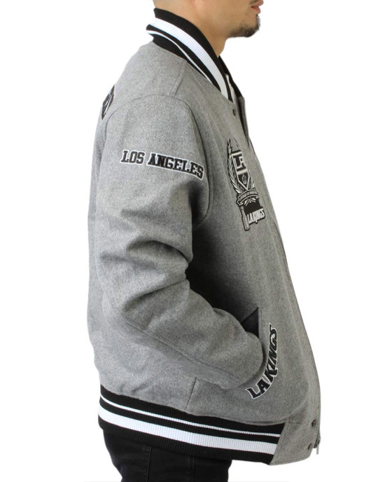 LA Kings Gray Varsity Wool Jacket LA Kings Gray Varsity Wool Jacket