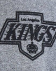 LA Kings Heather Gray Striped Fleece Jacket