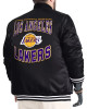 LA Lakers Adaptive Bold Logo Varsity Satin Jacket