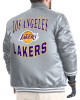 LA Lakers Adaptive Bold Logo Varsity Satin Jacket