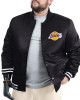 LA Lakers Adaptive Bold Logo Varsity Satin Jacket