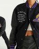 LA Lakers Basketball Black Varsity Jacket LA Lakers Basketball Black Varsity Jacket