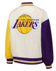 LA Lakers Color Block Bomber Full-Snap Jacket LA Lakers Color Block Bomber Full-Snap Jacket
