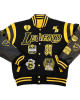 LA Lakers Kobe Bryant Collage Legends Black Varsity Jacket LA Lakers Kobe Bryant Collage Legends Black Varsity Jacket