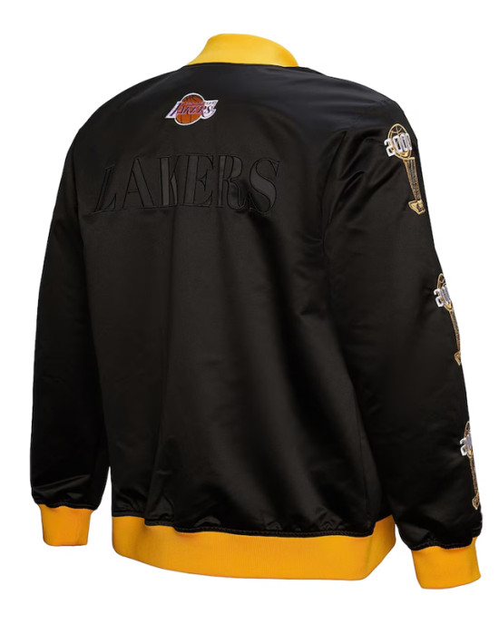 LA Lakers OG 3.0 Lightweight Black Satin Jacket LA Lakers OG 3.0 Lightweight Black Satin Jacket