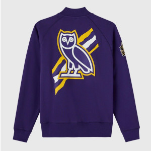 LA Lakers Purple Fleece Jacket – Owl Edition 