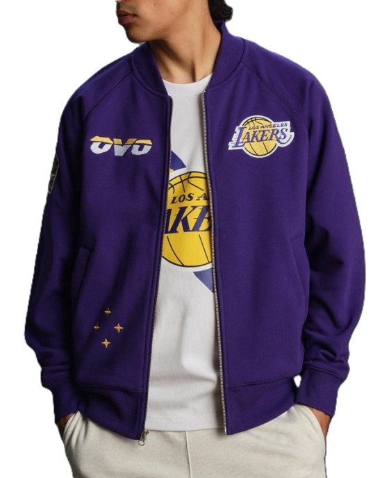 LA Lakers Purple Fleece Jacket – Owl Edition