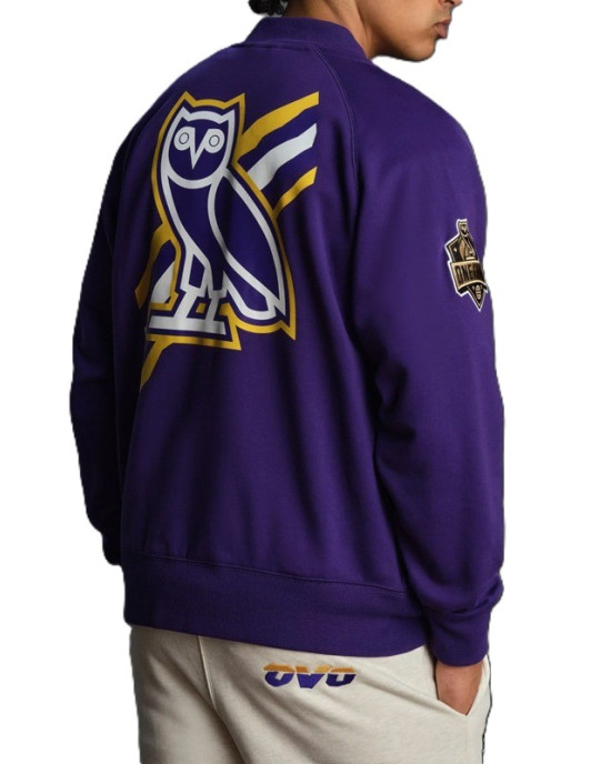 LA Lakers Purple Fleece Jacket – Owl Edition