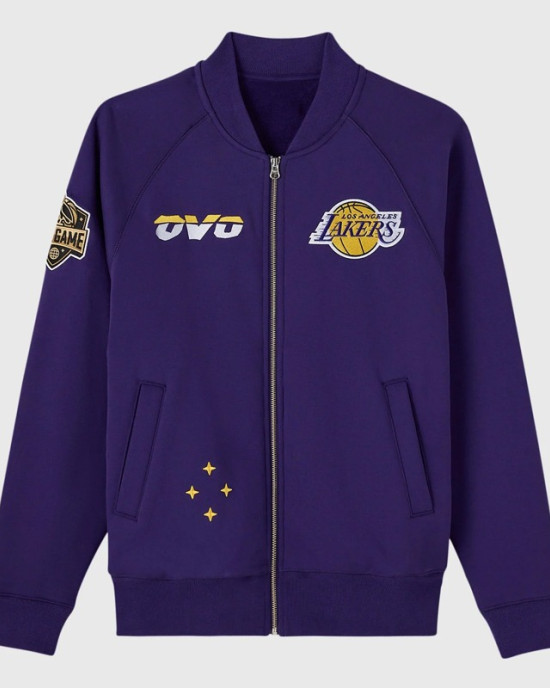 LA Lakers Purple Fleece Jacket – Owl Edition