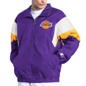 LA Lakers Yard Line Purple Full-Zip Jacket