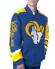 LA Rams Prime Time Racing Full-Zip Royal Cotton Jacket