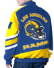 LA Rams Prime Time Racing Full-Zip Royal Cotton Jacket