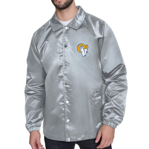  LA Rams Retro Logo Coaches Jacket