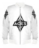 Las Vegas Aces White Bomber Satin Jacket