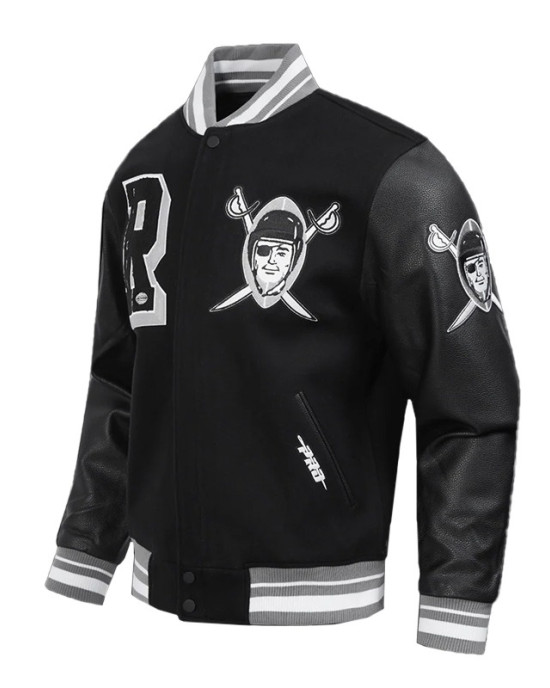 Las Vegas Raiders Best of Classic Rib Varsity Jacket