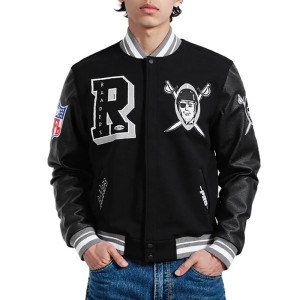 Las Vegas Raiders Best of Classic Rib Varsity Jacket