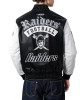 Las Vegas Raiders Best Of Men's Leather Varsity Jacket