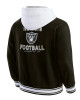 Las Vegas Raiders Black Cotton Hooded Jacket