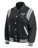 Las Vegas Raiders Lightweight Black Varsity Satin Jacket