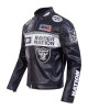 Las Vegas Raiders Men's Moto Jacket
