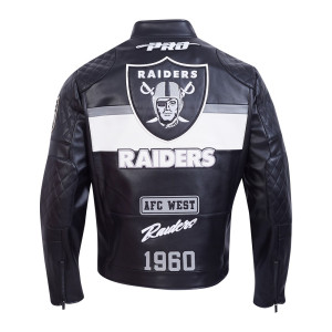 Las Vegas Raiders Men's Moto Jacket