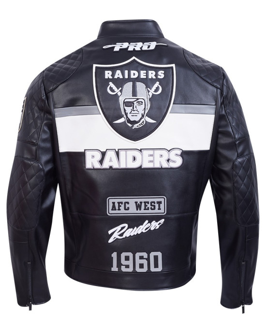 Las Vegas Raiders Men's Moto Jacket