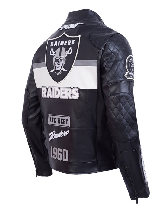 Las Vegas Raiders Men's Moto Jacket