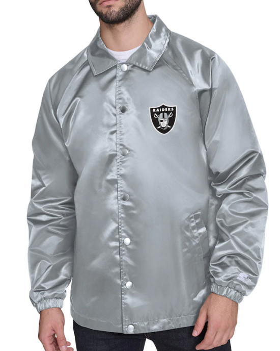Las Vegas Raiders Retro Logo Coaches Jacket Las Vegas Raiders Retro Logo Coaches Jacket