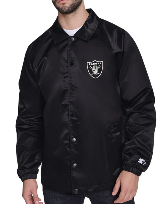Las Vegas Raiders Retro Logo Coaches Jacket Las Vegas Raiders Retro Logo Coaches Jacket