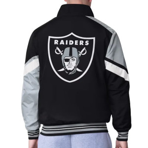Las Vegas Raiders Strong Arm Black Full-Zip Jacket