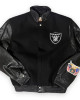 Las Vegas Raiders Varsity Wool & Leather Jacket Las Vegas Raiders Varsity Wool & Leather Jacket
