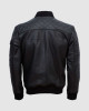 Lavoro Black Bomber Leather Jacket for Work Wear Lavoro Black Bomber Leather Jacket for Work Wear