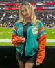 Leather Alix Earle Miami Dolphins Leather Jacket Leather Alix Earle Miami Dolphins Leather Jacket