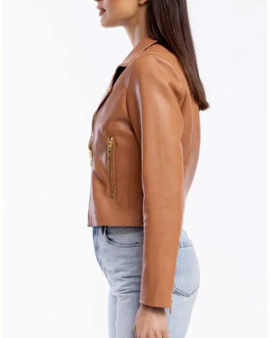 Leather Average Joe Ashley Olivia Fisher Jacket Leather Average Joe Ashley Olivia Fisher Jacket