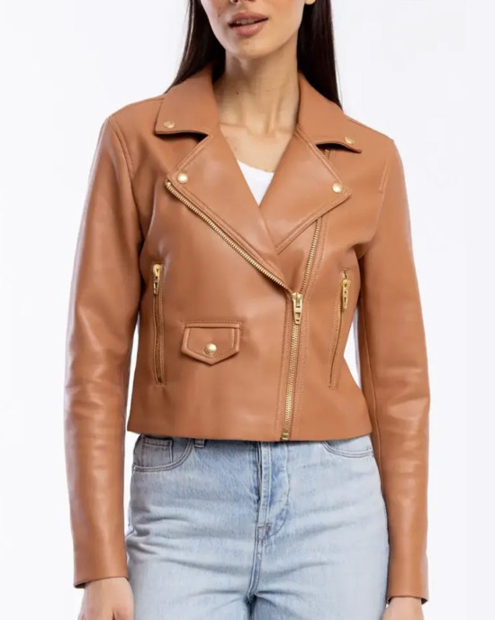 Leather Average Joe Ashley Olivia Fisher Jacket Leather Average Joe Ashley Olivia Fisher Jacket