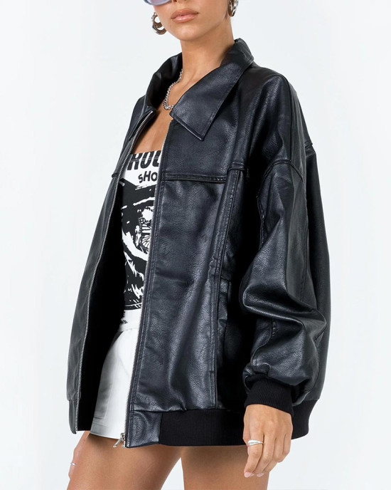 Leather Dixie D’Amelio The Damelio Show Jacket Leather Dixie D’Amelio The Damelio Show Jacket