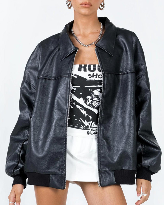 Leather Dixie D’Amelio The Damelio Show Jacket Leather Dixie D’Amelio The Damelio Show Jacket