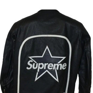 Leather Supreme Star Stussy Jacket